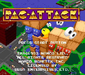 Pac-Attack (USA) screen shot title